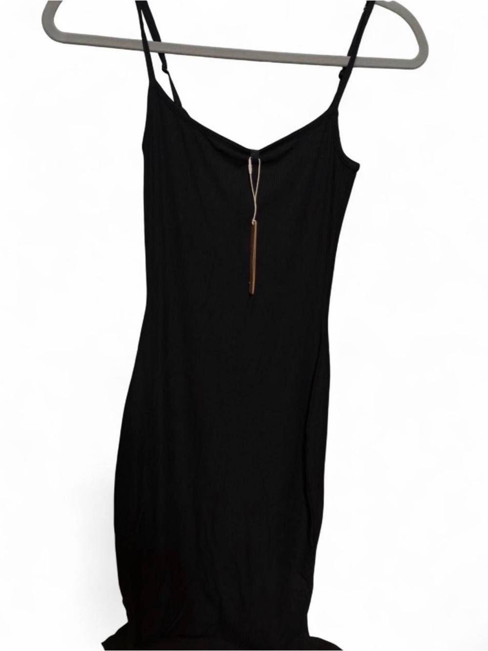 Skims onyx long slip dress size small  brand new with tags